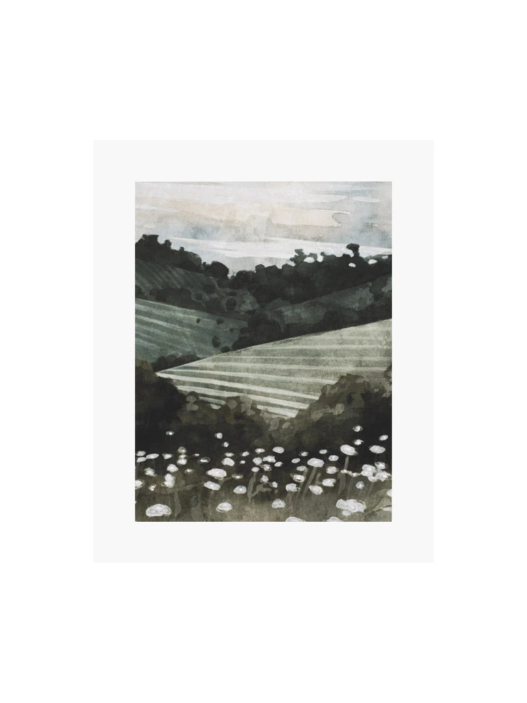 Zig Zag Art Rolling Pasture Art Print Prints