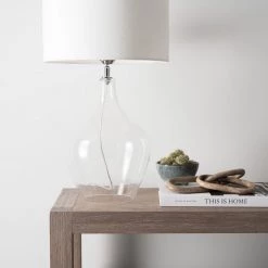 Bundle Romie Glass Lamp - White Drum Shade Sale