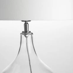 Bundle Romie Glass Lamp - White Drum Shade Sale