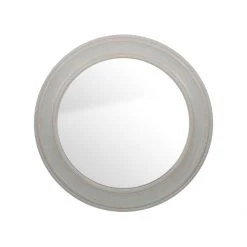 Pacific Drop Ship Mirrors Round French Grey Washed Mirror - Large