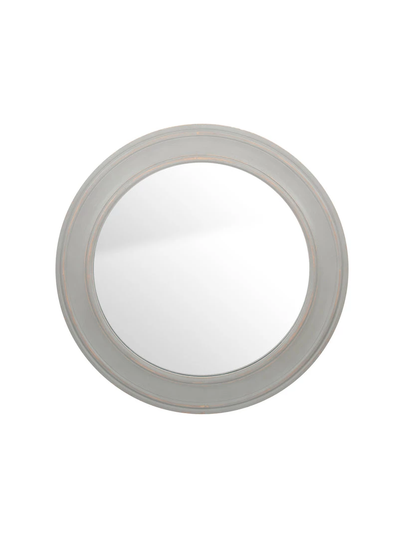 Pacific Drop Ship Mirrors Round French Grey Washed Mirror - Large