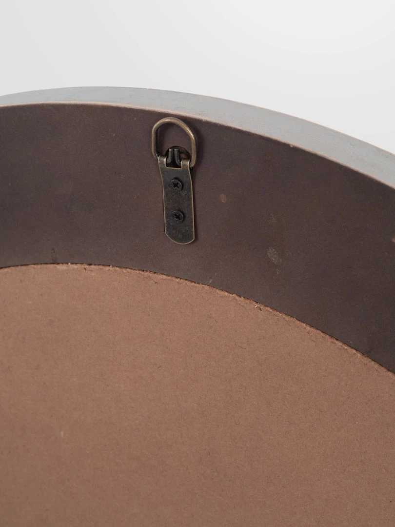 Pacific Drop Ship Mirrors Round French Grey Washed Mirror - Large