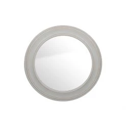 Pacific Drop Ship Round French Grey Washed Mirror - Small Mirrors