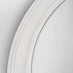 Pacific Drop Ship Round White Washed Mirror - Large Mirrors