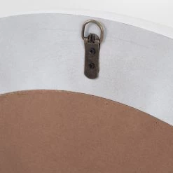 Pacific Drop Ship Round White Washed Mirror - Large Mirrors