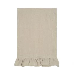 Magic Linen New Ruffle Linen Tea Towel Natural
