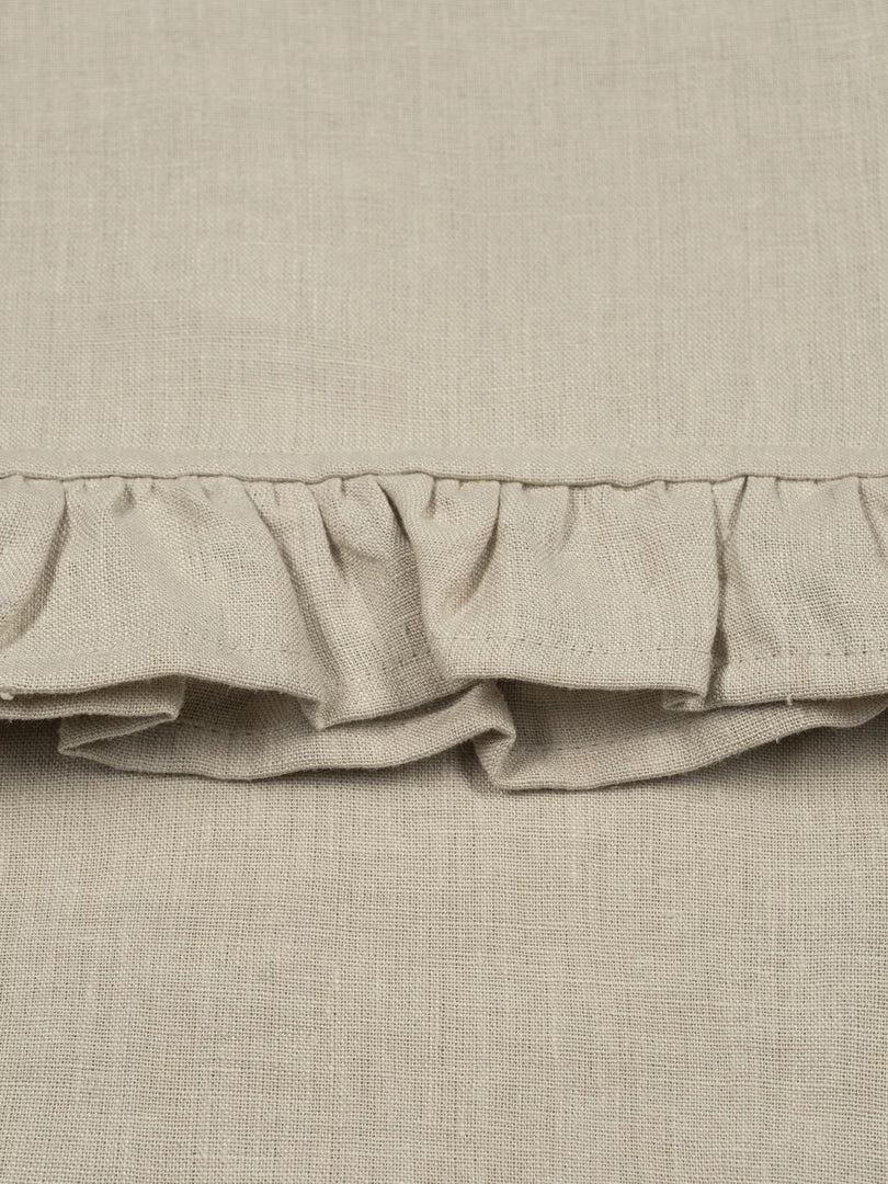 Magic Linen New Ruffle Linen Tea Towel Natural