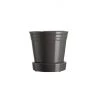 Wikholm Form Scalloped Plant Pot Small - Charcoal Garden Accessories