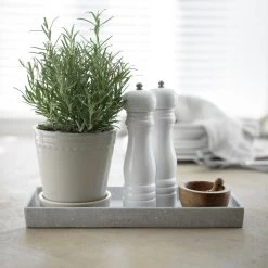 Wikholm Form Scalloped Plant Pot Small - Linen
