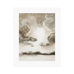 Zig Zag Art Sepia Sky Art Print Prints