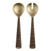Be Home Rattan & Gold Serving Set
