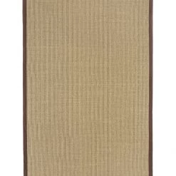Asiatic Drop Ship Rugs Sisal Chocolate Border Rug
