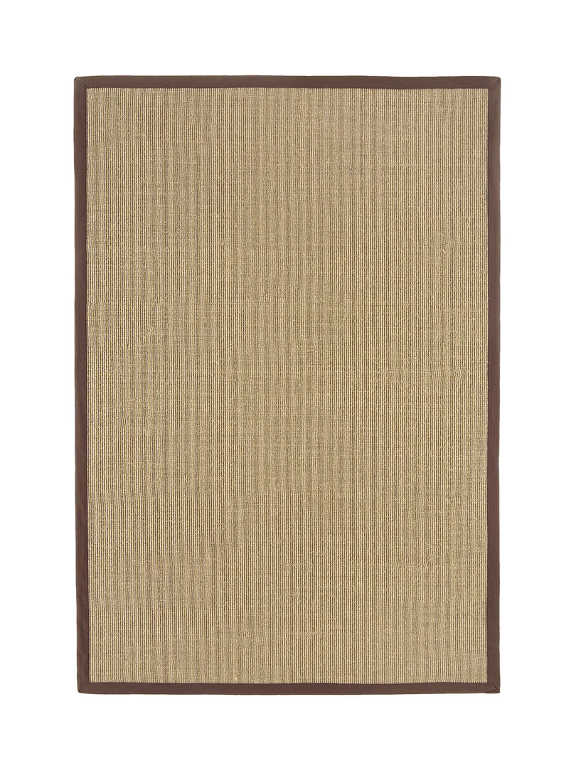 Asiatic Drop Ship Rugs Sisal Chocolate Border Rug