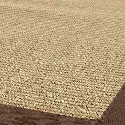 Asiatic Drop Ship Rugs Sisal Chocolate Border Rug