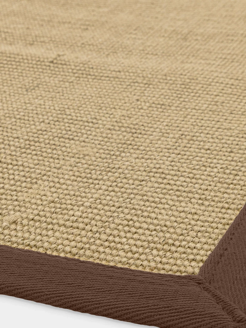Asiatic Drop Ship Rugs Sisal Chocolate Border Rug
