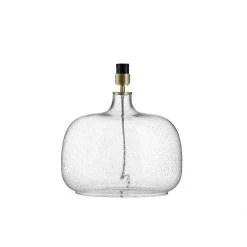 Hudson Home Sale Oval Bubble Glass Lamp Base