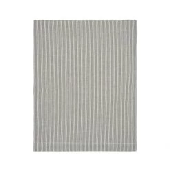 Waltons Soft Grey Ticking Cloth Tablecloth