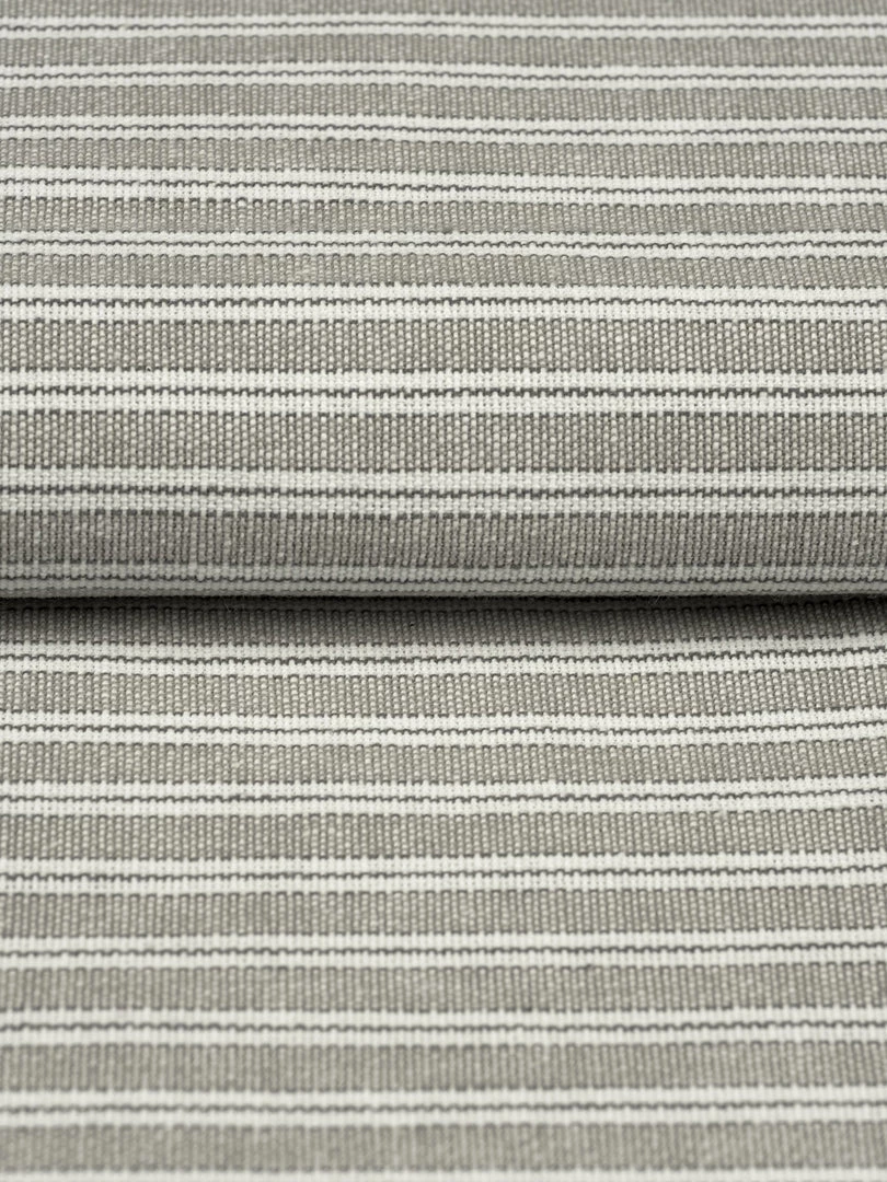 Waltons Soft Grey Ticking Cloth Tablecloth