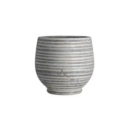 Bloomingville Grey Striped Plant Pot Sale