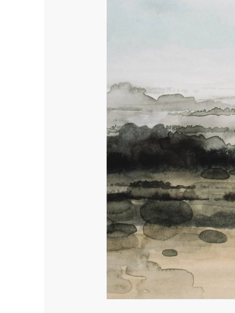 Zig Zag Art Valley Highlights Art Print