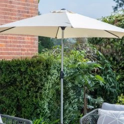 Gallery Direct Drop Ship Parasols Vezani 2.7m Round Parasol - Cream