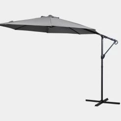 Gallery Direct Drop Ship Vezani 3m Cantilever Parasol - Grey Parasols