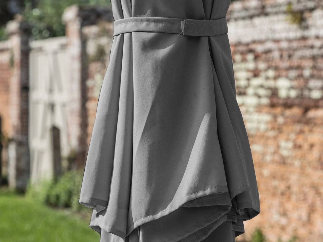 Gallery Direct Drop Ship Vezani 3m Cantilever Parasol - Grey Parasols