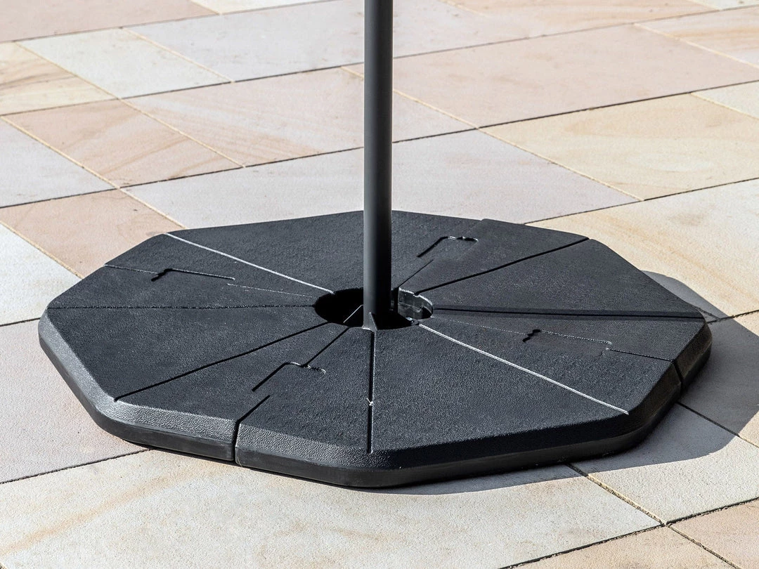 Gallery Direct Drop Ship Vezani 3m Cantilever Parasol - Grey Parasols