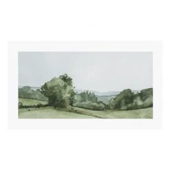 Zig Zag Art Vintage Landscape Art Print