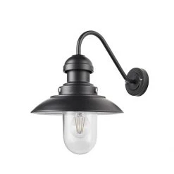 Gallery Direct Drop Ship Hertford Outdoor Wall Light - Black
