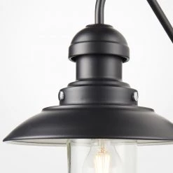 Gallery Direct Drop Ship Hertford Outdoor Wall Light - Black