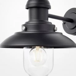 Gallery Direct Drop Ship Hertford Outdoor Wall Light - Black