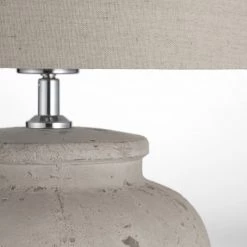 Hudson Home New Lya Weathered Natural Lamp & Shade