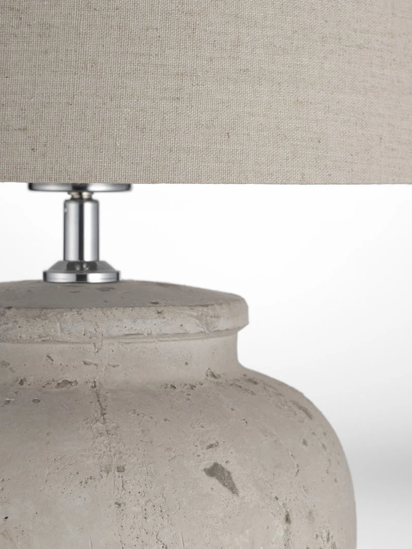 Hudson Home New Lya Weathered Natural Lamp & Shade