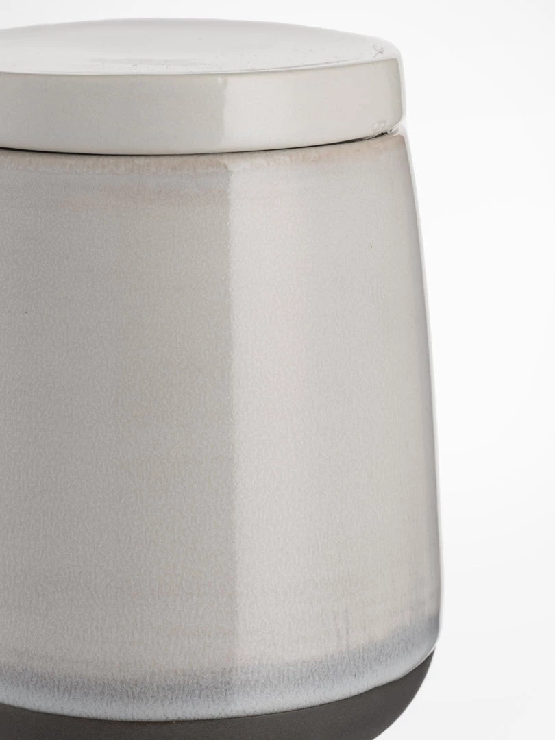 Nkuku Sale White Ceramic Canister