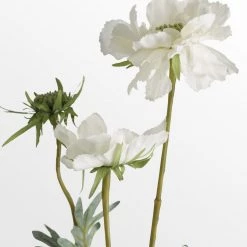 Amanranthine Faux White Chervil Spray Faux Stems