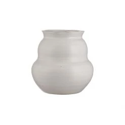 House Doctor Vases White Sculpted Vase