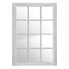 Gallery Direct Drop Ship Window Pane Mirror Antique White Mirrors