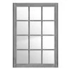 Gallery Direct Drop Ship Window Mirror Antique Grey