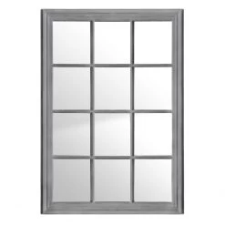 Gallery Direct Drop Ship Window Mirror Antique Grey
